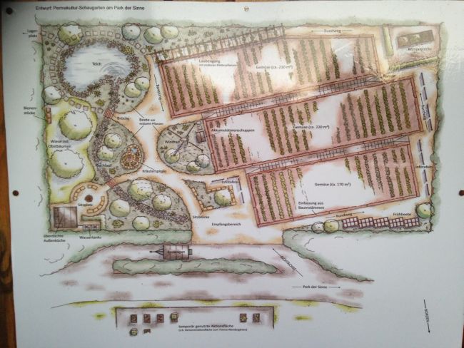 Map of the Participatory Garden. 