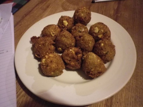Here are the falafels I made with my Hodmedods beans just before Christmas.  By the way, my kids loved them. 