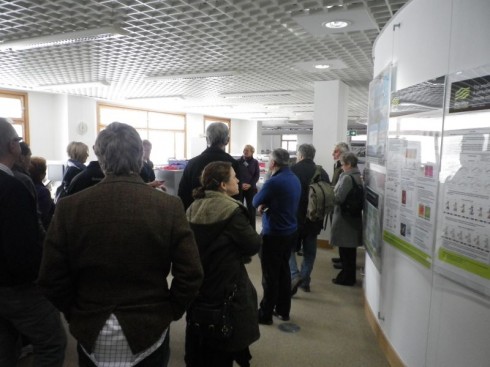 My tour group arrive in the Hadley Centre.