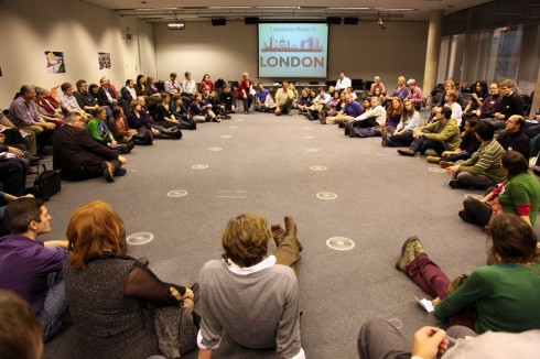 Meeting of London Transition Towns at GLA building.Photo by Jonathan Goldberg