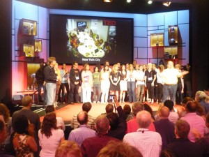 The TED staff take to the stage for some well-earned applause